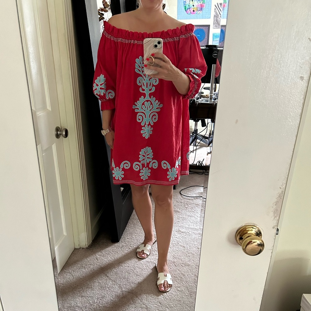 EUC Saloni Linen dress, size 10